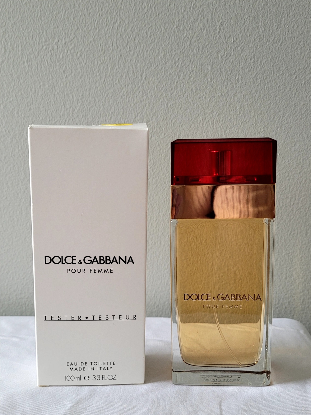Dolce & Gabbana Pour Femme - Gold & Red Accent Bottle